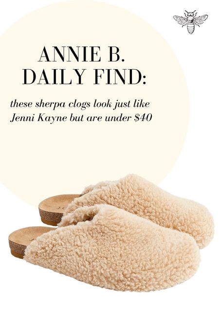 Annie b. / daily find / jenni Jayne / fur clogs / Sherpa clogs 

#LTKstyletip #LTKunder100 #LTKSeasonal