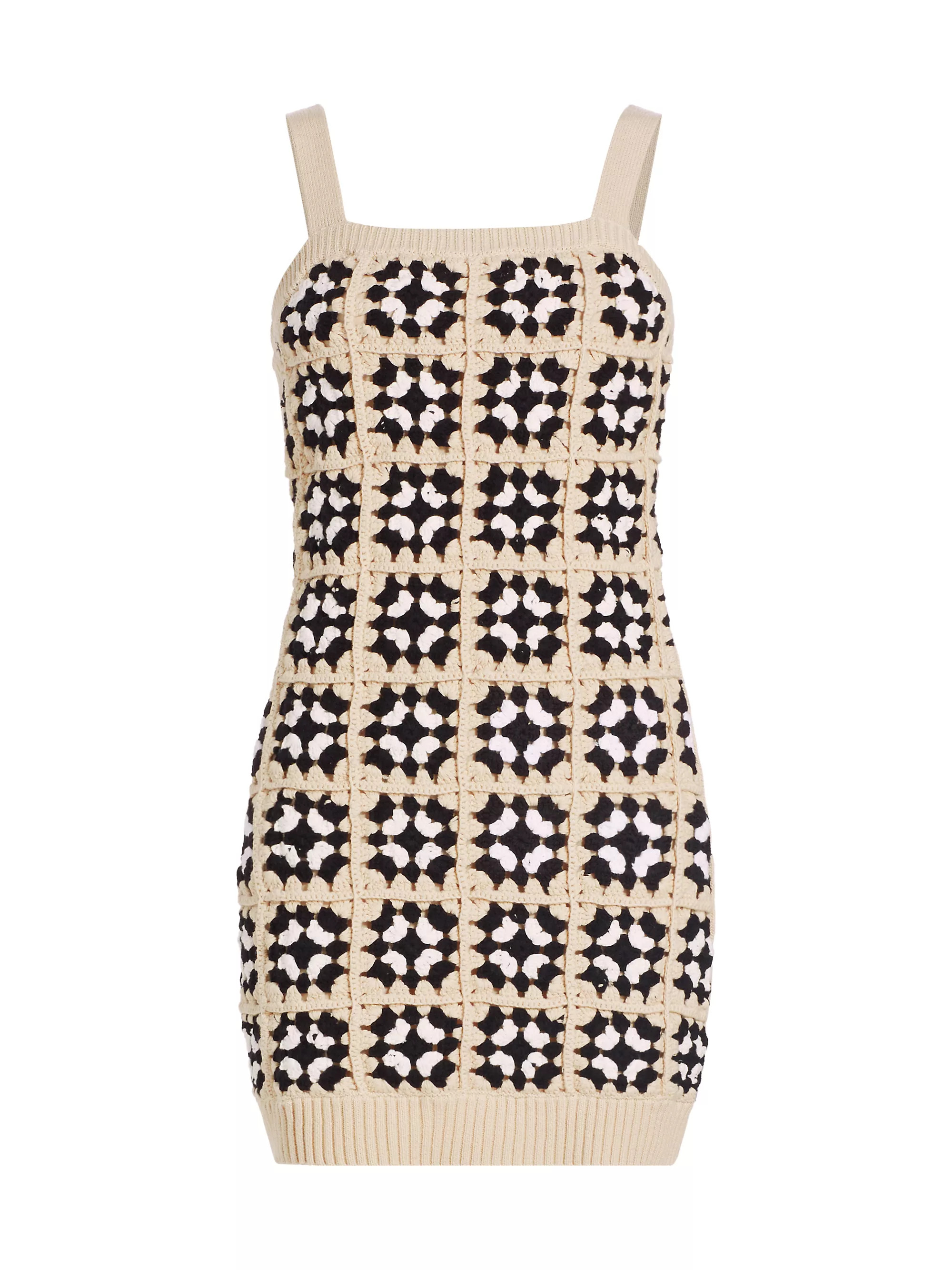 Geometric Crochet Minidress | Saks Fifth Avenue
