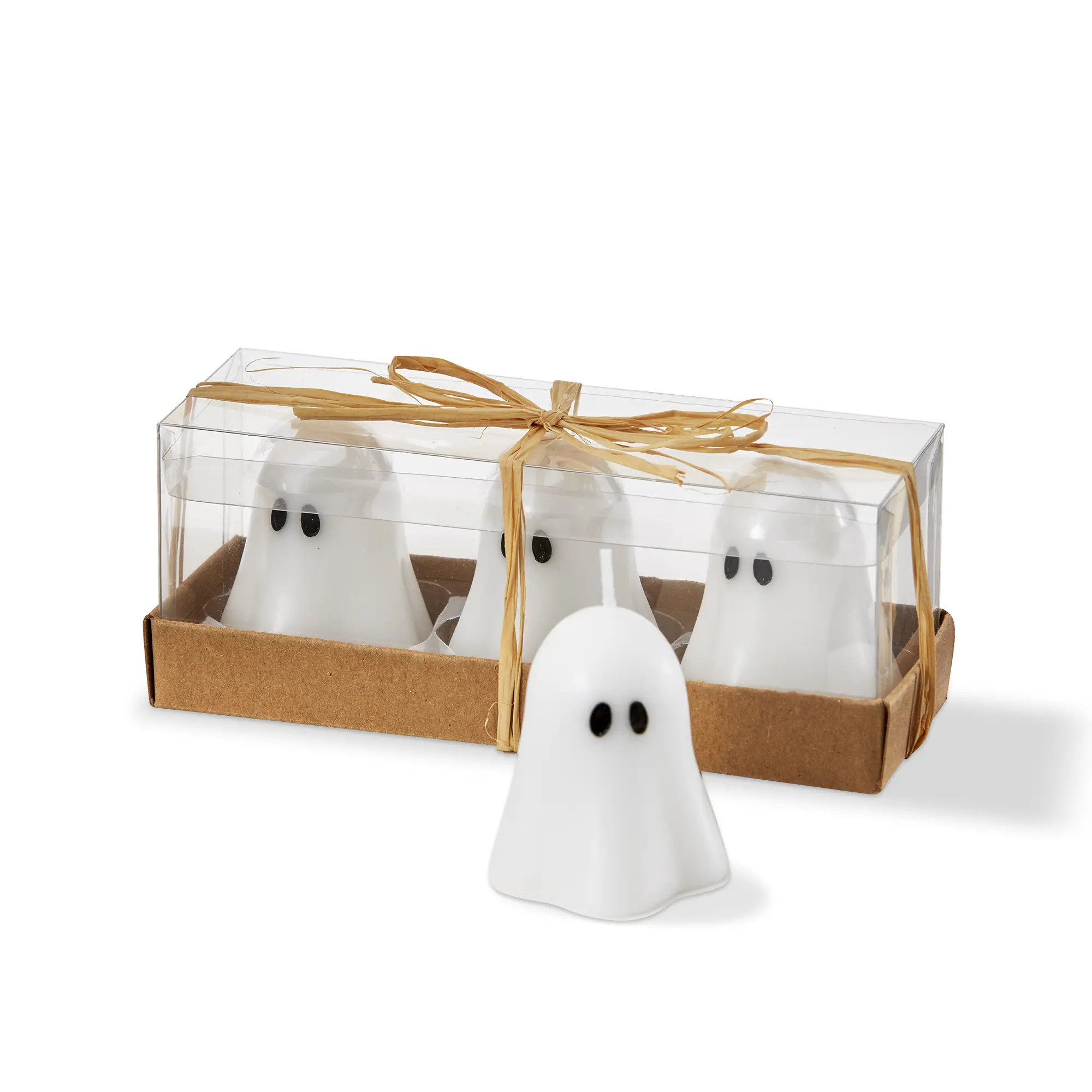 tag Ghost Mini Tealight Candles Halloween Paraffin Wax Decor in White at Nordstrom | Nordstrom