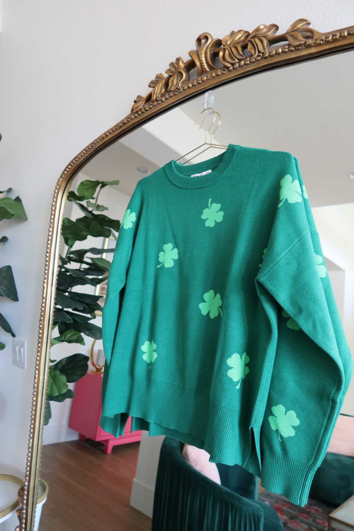 green clover sweater for St. Patrick’a Day 🍀 

#LTKMidsize #LTKSeasonal