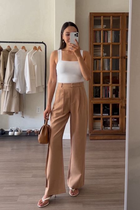 Camel and white outfit styling Abercrombie sloane trousers

Take 20% off almost everything at Abercrombie this weekend, sale ends 5/27 

• Sloane trousers - tts - linked similar pant in crepe material, I like the crepe material for a more elevated look & it tends to wrinkle less, this version is slightly wider around the leg and tighter on the waist [you may want to size up]
• Sophiya Ava pearl earrings
• Wearing last years style of Abercrombie top - linked this years version! Xs 

#LTKFindsUnder100 #LTKStyleTip #LTKSaleAlert