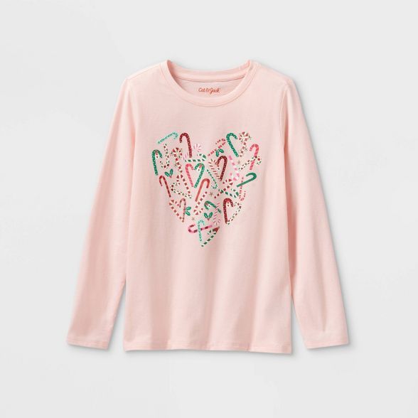 Girls' 'Christmas Unicorn' Long Sleeve Graphic T-Shirt - Cat & Jack™ | Target
