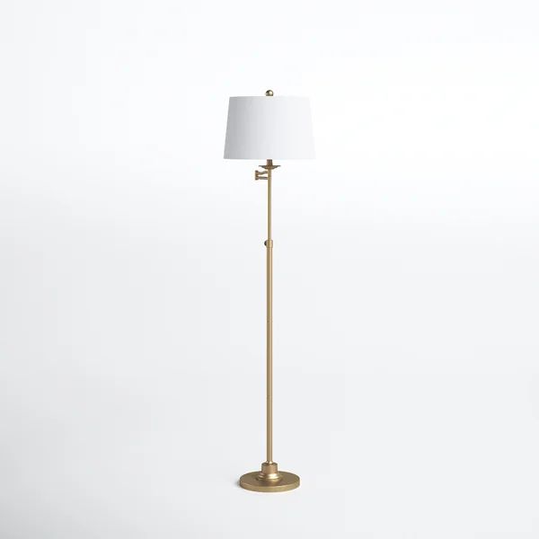 Rosalie 64.25'' Gold Swing Arm Floor Lamp | Wayfair North America