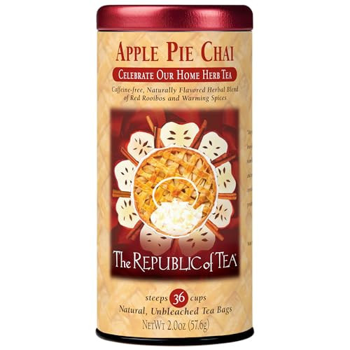 The Republic of Tea - Apple Pie Chai Herbal Tea, 36 Tea Bags | Amazon (US)