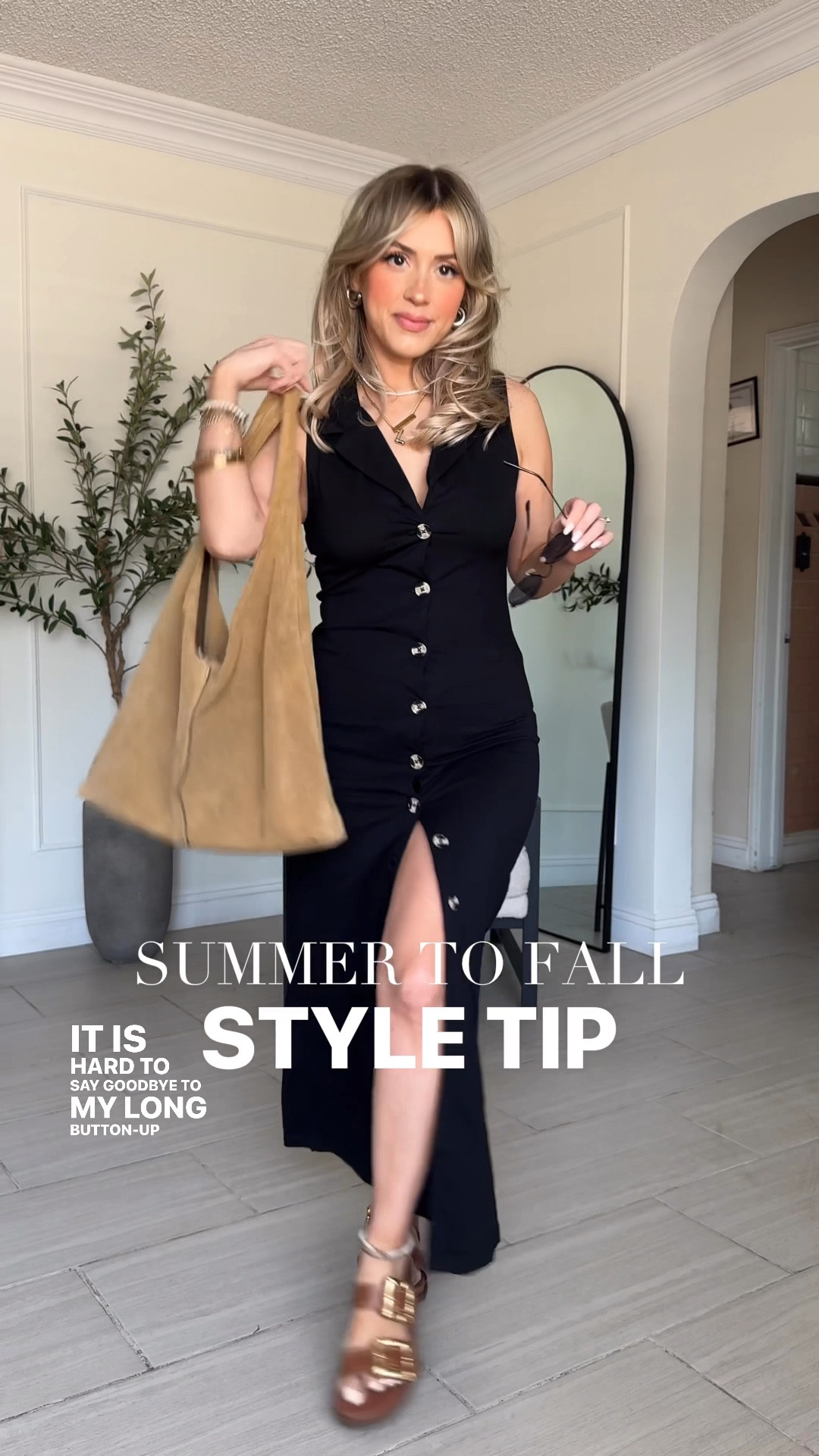 Summer to fall style tip!

✔️ wearing both jeans in size 28x32 (I'm 5'2) 
✔️ ladies the exact dresses are now sold out (they're from last year) but I linked very similar pieces you can achieve these looks with! 

#LTKStyleTip #LTKU #LTKSeasonal