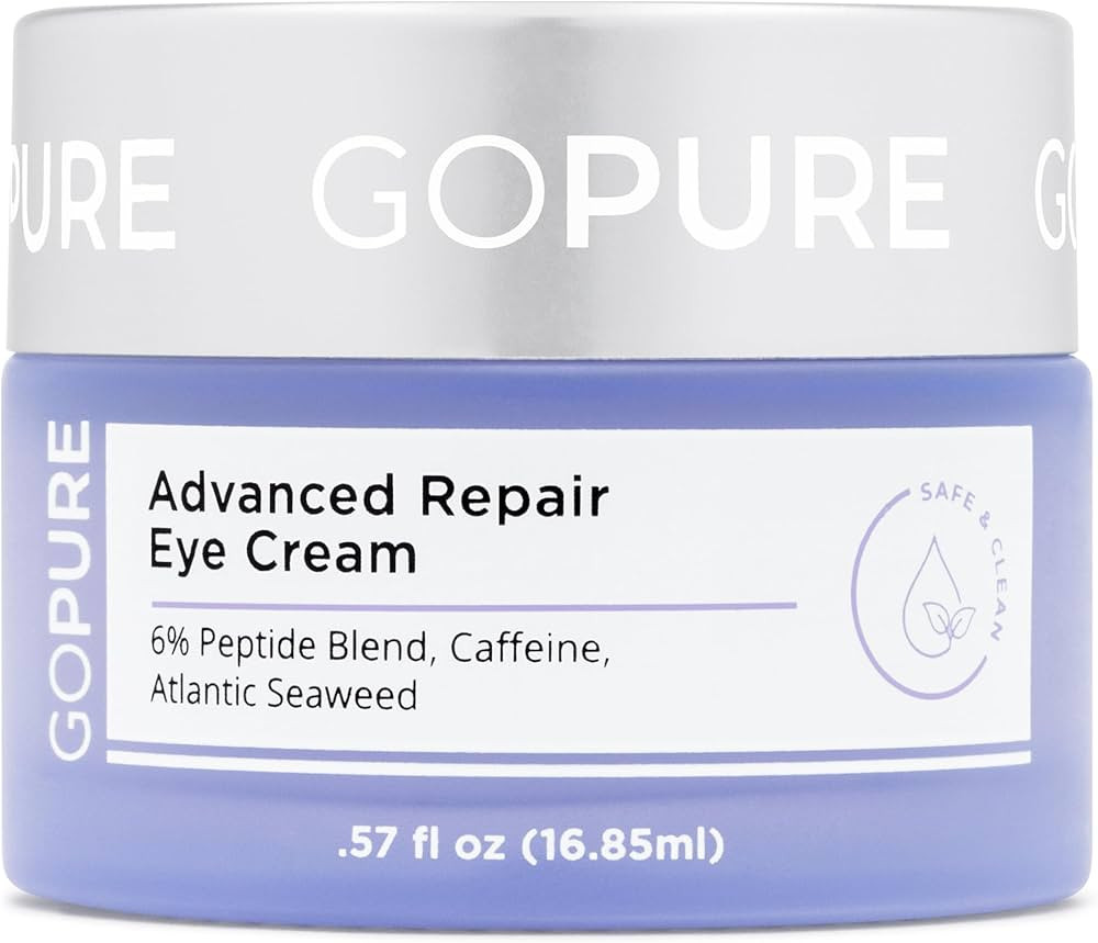 goPure Advanced Repair Eye Cream - Under Eye Cream for Puffiness, Bags, and Dark Circles, Visibly... | Amazon (US)