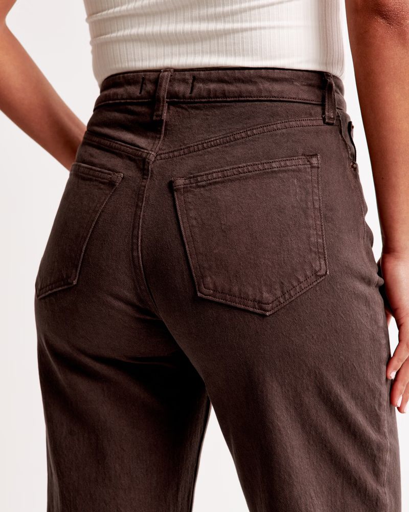 Curve Love High Rise 90s Relaxed Jean | Abercrombie & Fitch (US)