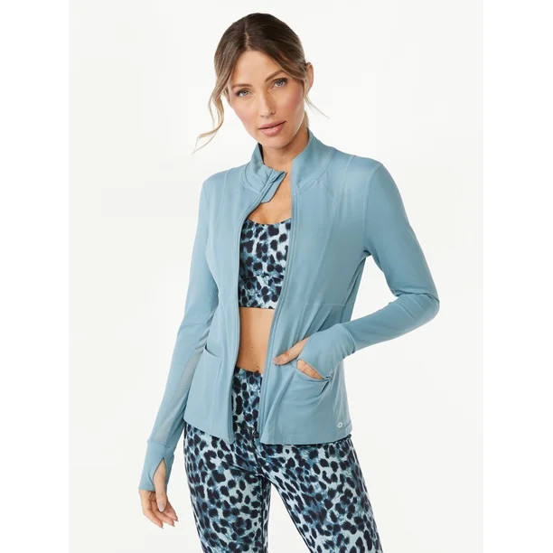 Sofia Active by Sofia Vergara Women’s Super-Soft Lux Zip-Up Jacket | Walmart (US)