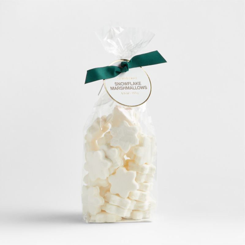 Mini White Snowflake Marshmallows + Reviews | Crate and Barrel | Crate & Barrel