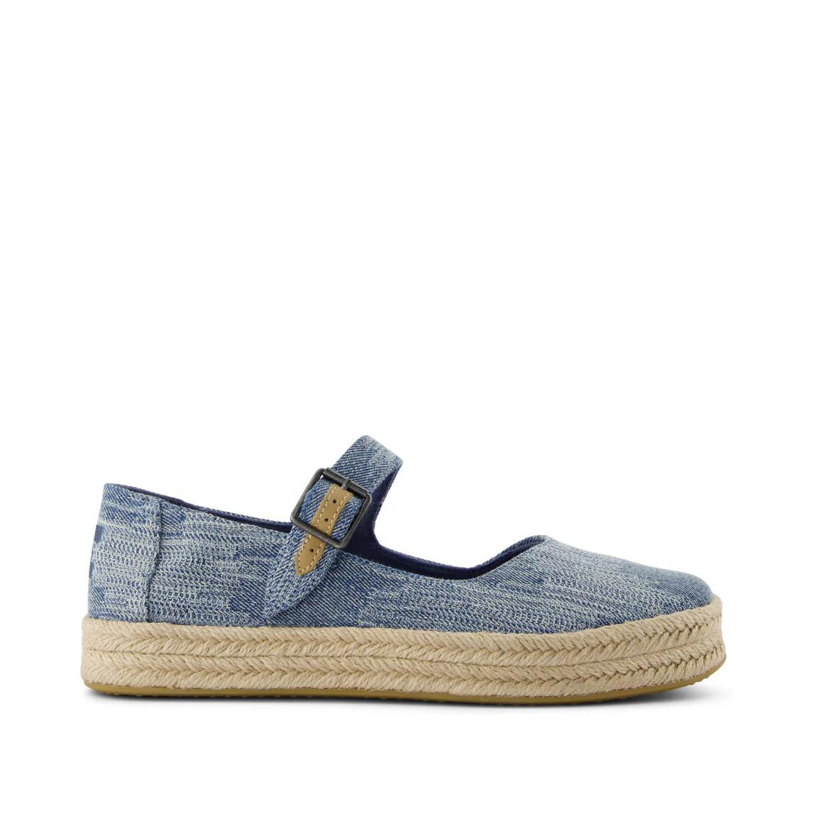 Carolina Mary Jane Espadrille Dark Sky Textured Denim | Toms EMEA
