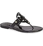 Tory Burch Miller Patent Leather Sandal, Black (5) | Amazon (US)