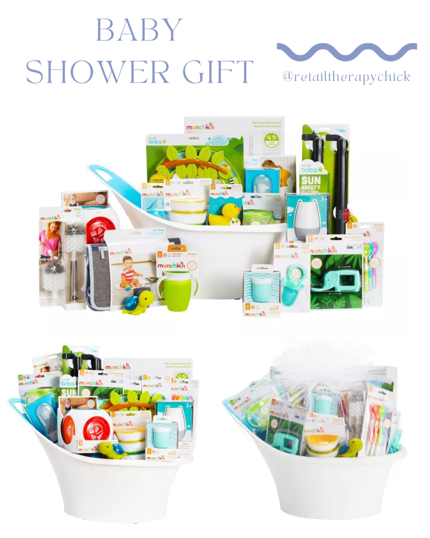 This large curated gift basket featuring 20 tried and true products in an infant tub is the perfect baby shower gift! 

Such a great gift for moms & dads! 

#babyshower
#babyshowergift
#babyshowergiftidea
#thoughtfulgift
#practicalgift 

#LTKbump #LTKparties #LTKbaby