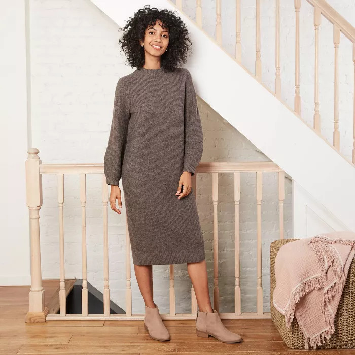 Women's Balloon Long Sleeve Sweater Dress - Prologue™ | Target
