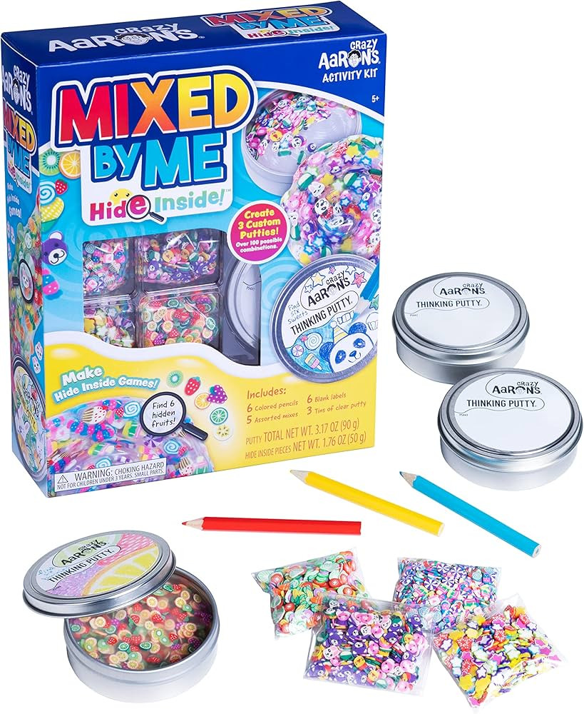 Crazy Aaron’s Thinking Putty Hide Inside! Mixed by Me Kit - Create, Mix, Mold, Fun Activity Set... | Amazon (US)