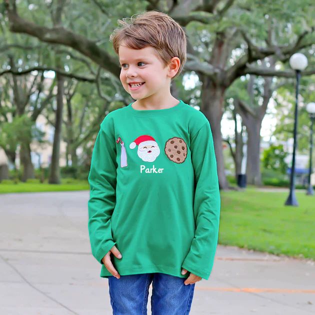 Cookies for Santa Long Sleeve Shirt | Classic Whimsy