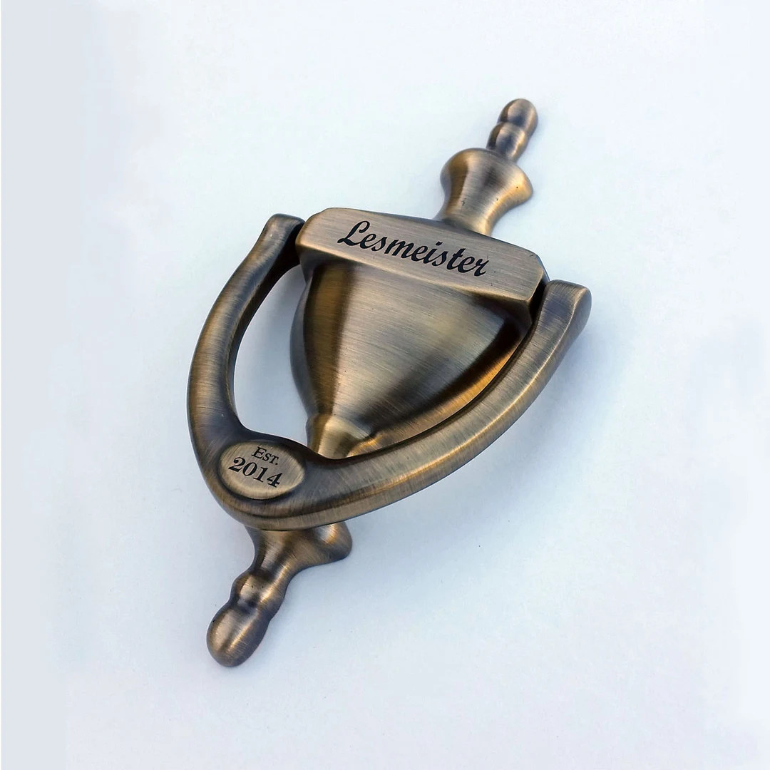 DOOR KNOCKER, Personalized, ENGRAVED, Antique Brass Finish, Gift Boxed, Realtor, Builder - Etsy | Etsy (US)