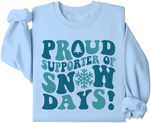 Proud Supporter Of Snow Days Sweatshirt Teacher Christmas Sweatshirts for Women Men Teacher Chris... | Amazon (US)