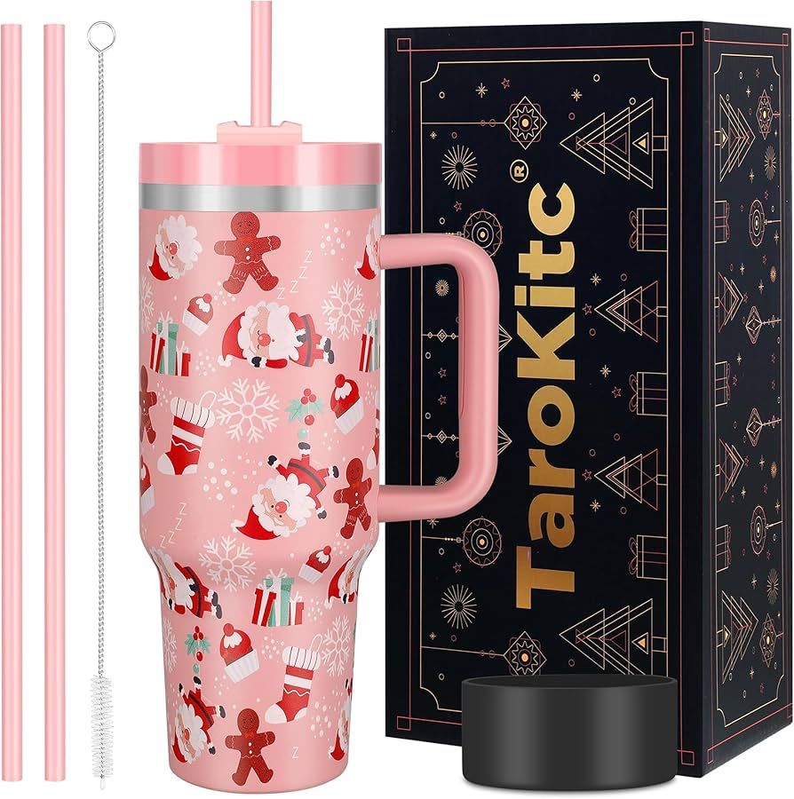 Christmas Gifts for Women adults Kids, Christmas Tumbler with Lid, 40 oz Tumbler with handle and ... | Amazon (US)