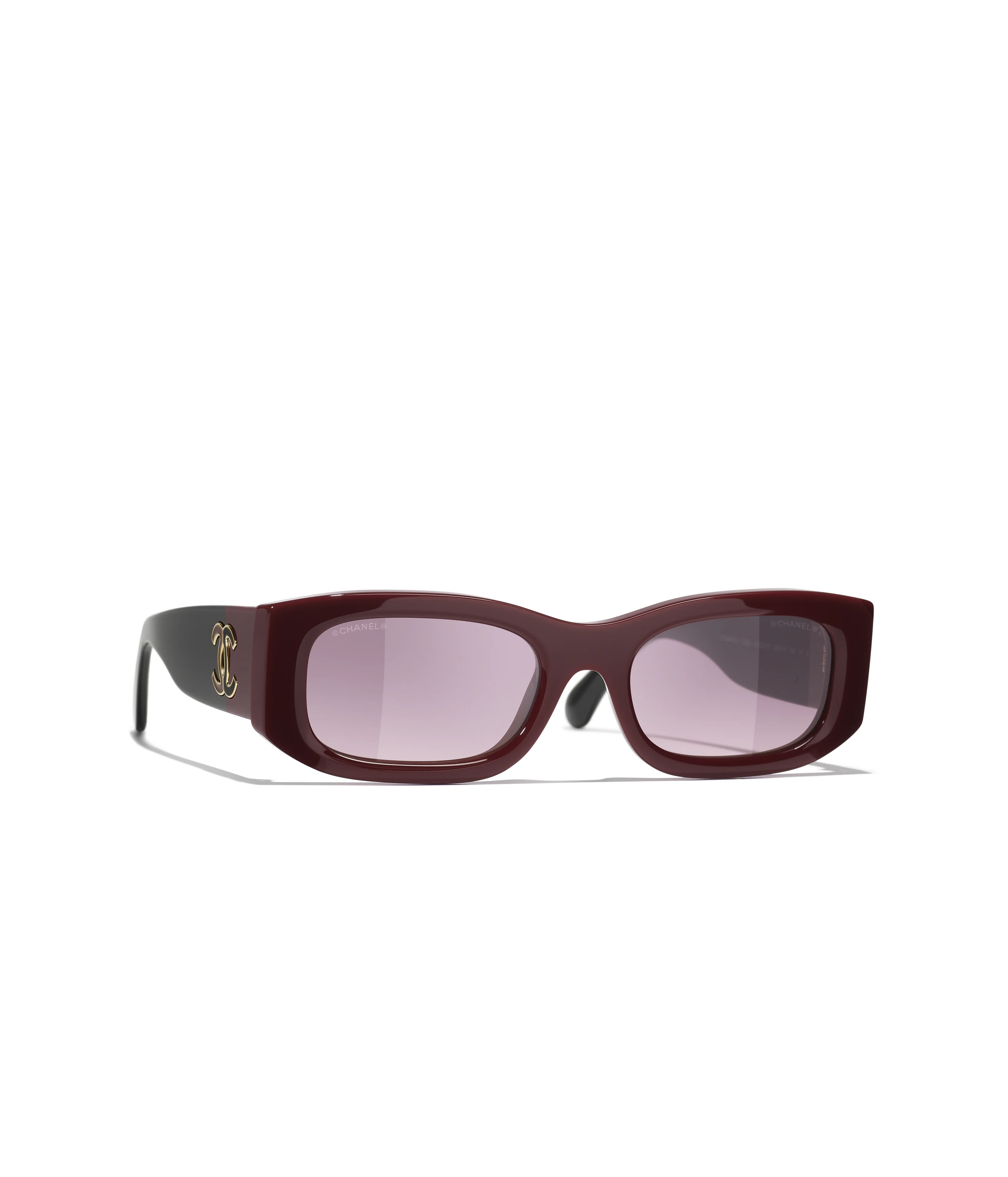 CHANEL Sunglasses: Rectangle Sunglasses, acetate — Fashion | CHANEL | Chanel, Inc. (US)