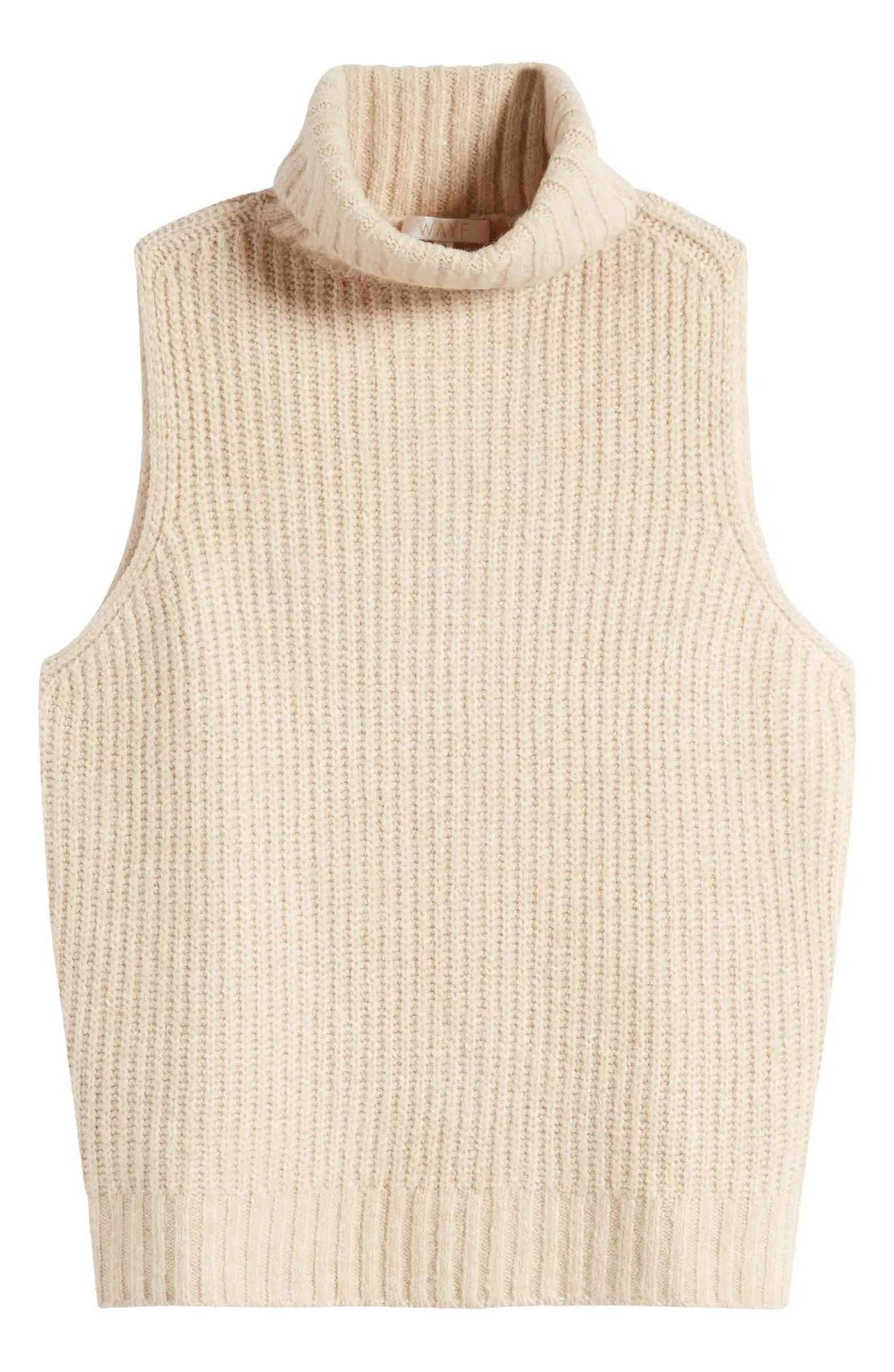 Shay Sleeveless Rib Cowl Neck Sweater | Nordstrom