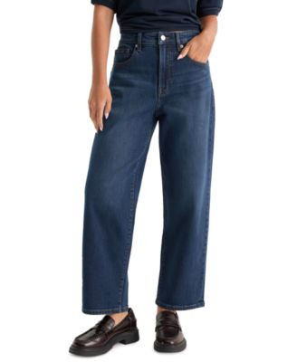 Good American Women's Vintage Curved Barrel Ankle Jeans - Meridian | Macy's
