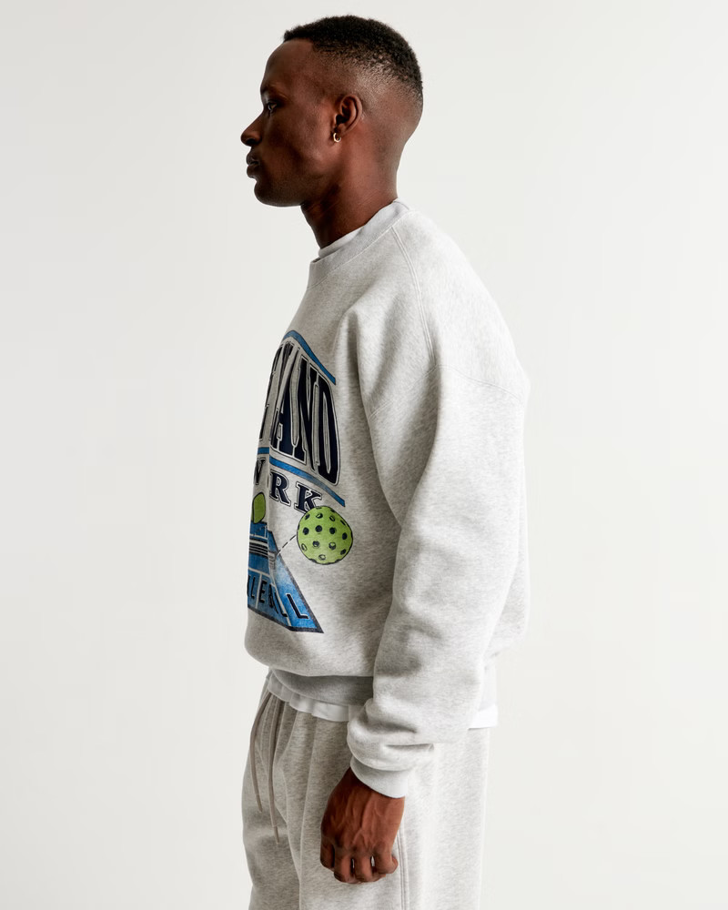 Fire Island Graphic Crew Sweatshirt | Abercrombie & Fitch (US)