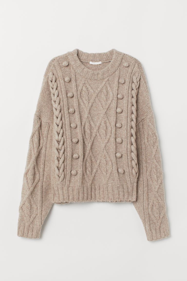 H & M - Cable-knit Sweater - Beige | H&M (US)