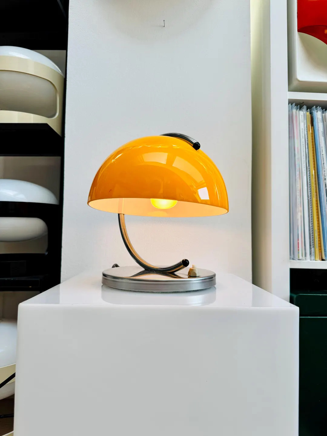 Space Age Yellow Mushroom Table Lamp by Luigi Massoni for Meblo Guzzini – 1970s Yugoslavia – ... | Etsy (US)