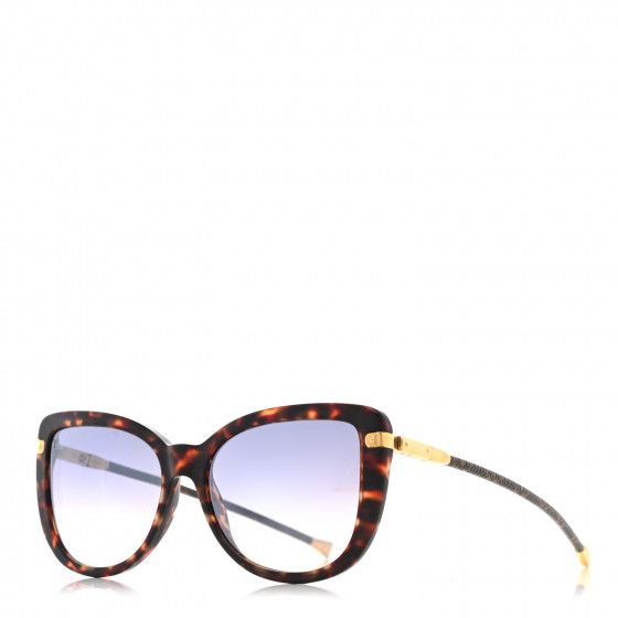 LOUIS VUITTON Monogram Charlotte Z0629W Sunglasses Dark Tortoise | Fashionphile