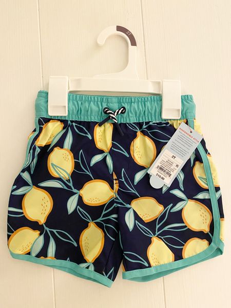 Lemon print toddler boy swim trunks for $10! Size 2T 

#LTKkids #LTKbaby #LTKFind