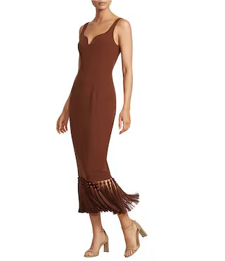 Antonio Melani Vanessa Sweetheart Sleeveless Tassel Sheath Dress | Dillard's | Dillard's