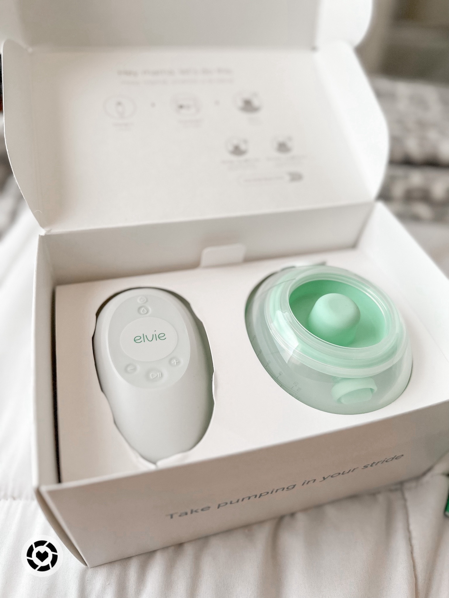 Elvie stride, hands free breast pump, new mom, new mama, postpartum must have, baby essentials, baby must have, first time mom, travel mom, baby travel