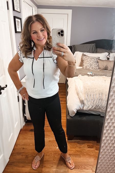 Oh my goodness! How ADORABLE is this top?! It fits true to size and is absolutely darling. I paired it with a pair of pants and sandals that I’ve been wearing on constant repeat !

#LTKFind #LTKstyletip #LTKSeasonal