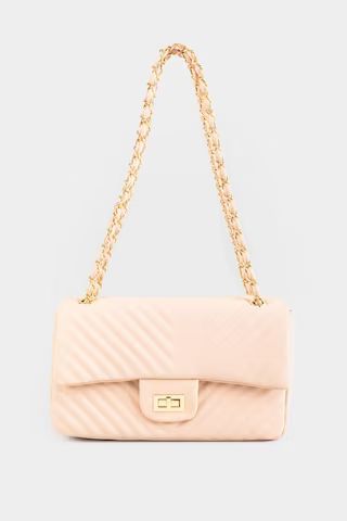 Candice Quilted Chain Link Crossbody | Francesca's