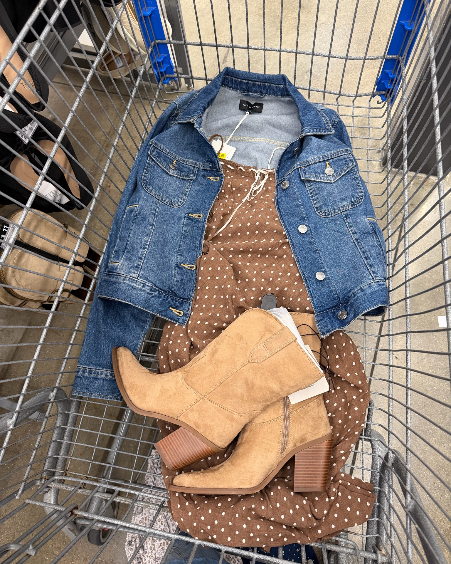 The perfect transition outfit into fall! I am loving these dress and those first boots 😍😍. May need to go back for the polka dot dress! I got a medium in the white. @Walmart

#LTKxWalmart #LTKSeasonal #LTKootd