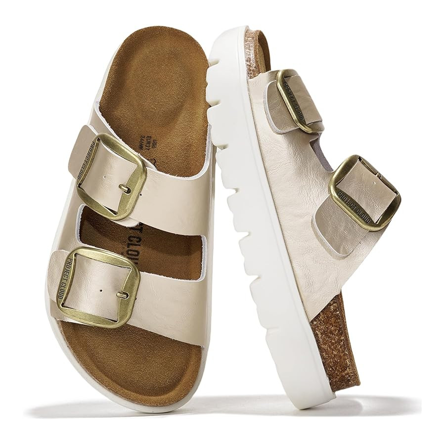 Project Cloud Genuine Leather Platform Sandals Women Footwear - Wedge Chunky Sandals Womens sanda... | Amazon (US)