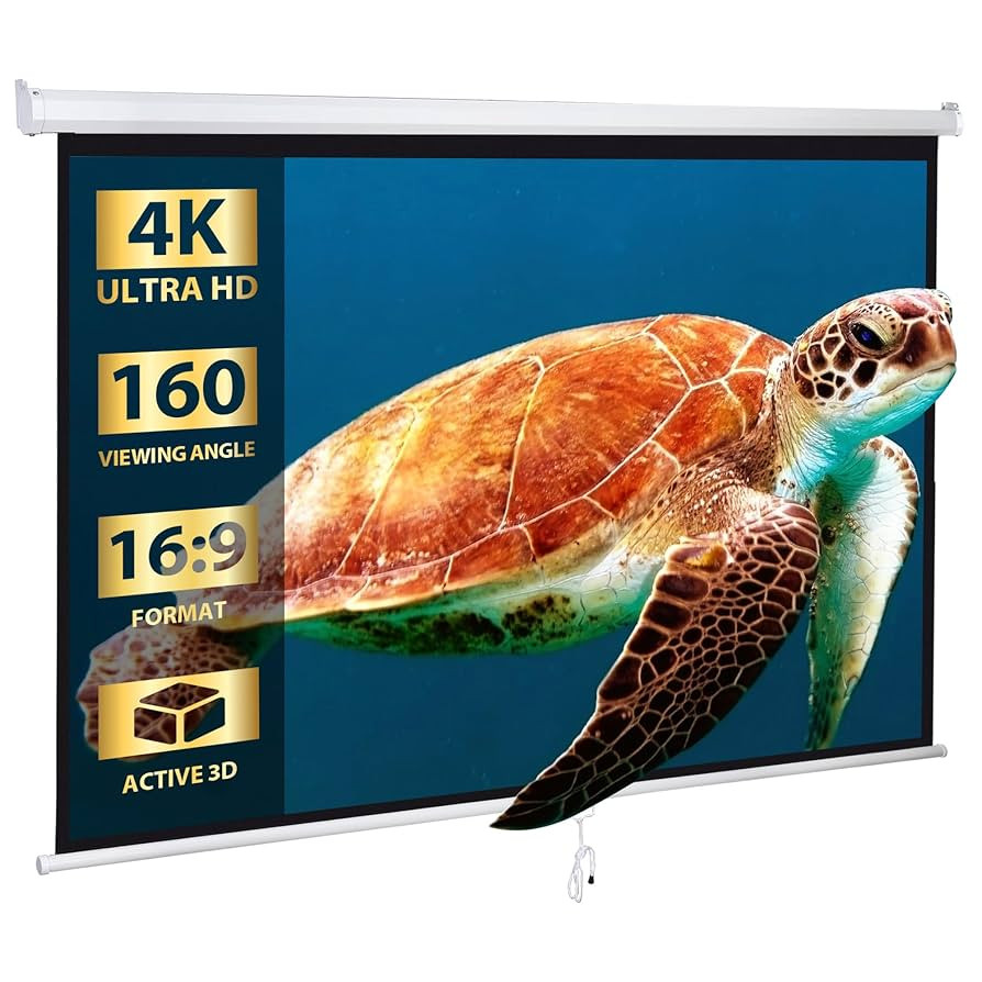 SUPER DEAL 80'' 16:9 HD Projection Screen Foldable Anti-Crease Portable Projector Movie Screen Ma... | Amazon (US)
