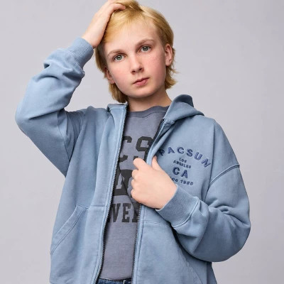 Pacsun Boys' Oversized Full Zip French Terry Hoodie - Blue M | Target