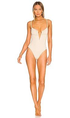 L*SPACE Roxanne Bitsy One Piece in Bone from Revolve.com | Revolve Clothing (Global)