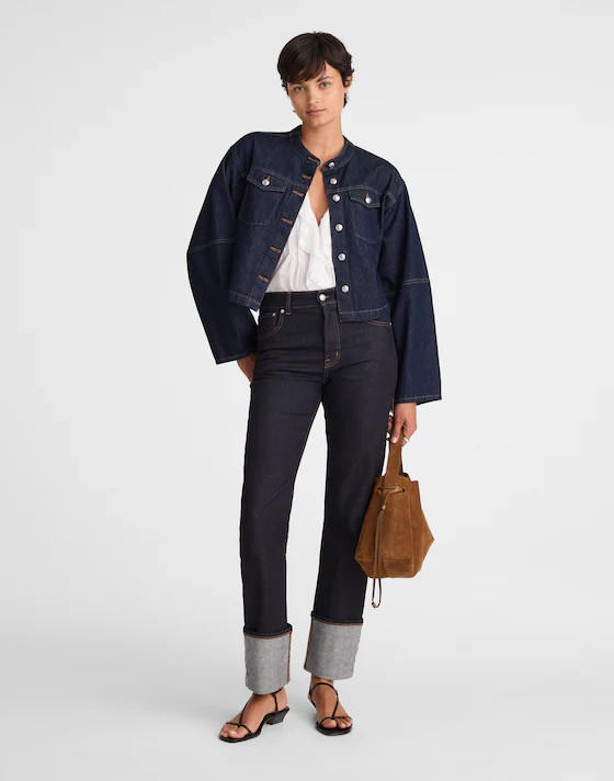 Cocoon-Sleeve Denim Lady Jacket | Madewell | Madewell