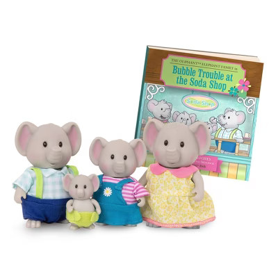 Li'l Woodzeez Miniature Animal Figurine Set – The Oliphant Elephant Family | Target