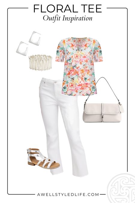 Spring/Summer Outfit Inspiration	

Clothing and jewelry from Chicos, bag and shoes from Bloomingdale's

#fashion #fashionover50 #fashionover60 #springfashion #springoutfit #summerfashion #summeroutfit #bloomingdales #chicos #chicosfashion #floral #whitedenim

#LTKSaleAlert #LTKStyleTip #LTKSeasonal