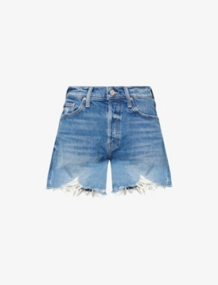 Skipper Short N Long Chew Cotton Denim Shorts | Selfridges