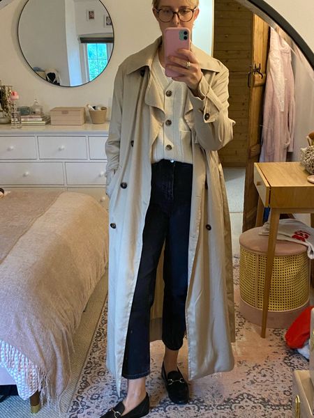 Trench coat and cardigan light layers 

#LTKover40 #LTKeurope #LTKstyletip