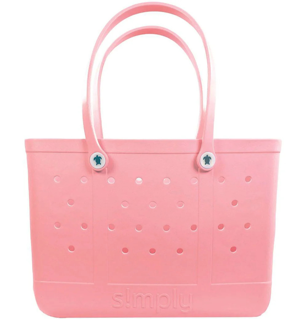Simply Southern Large Waterproof Tote Bag in Tulip Pink | Glik's