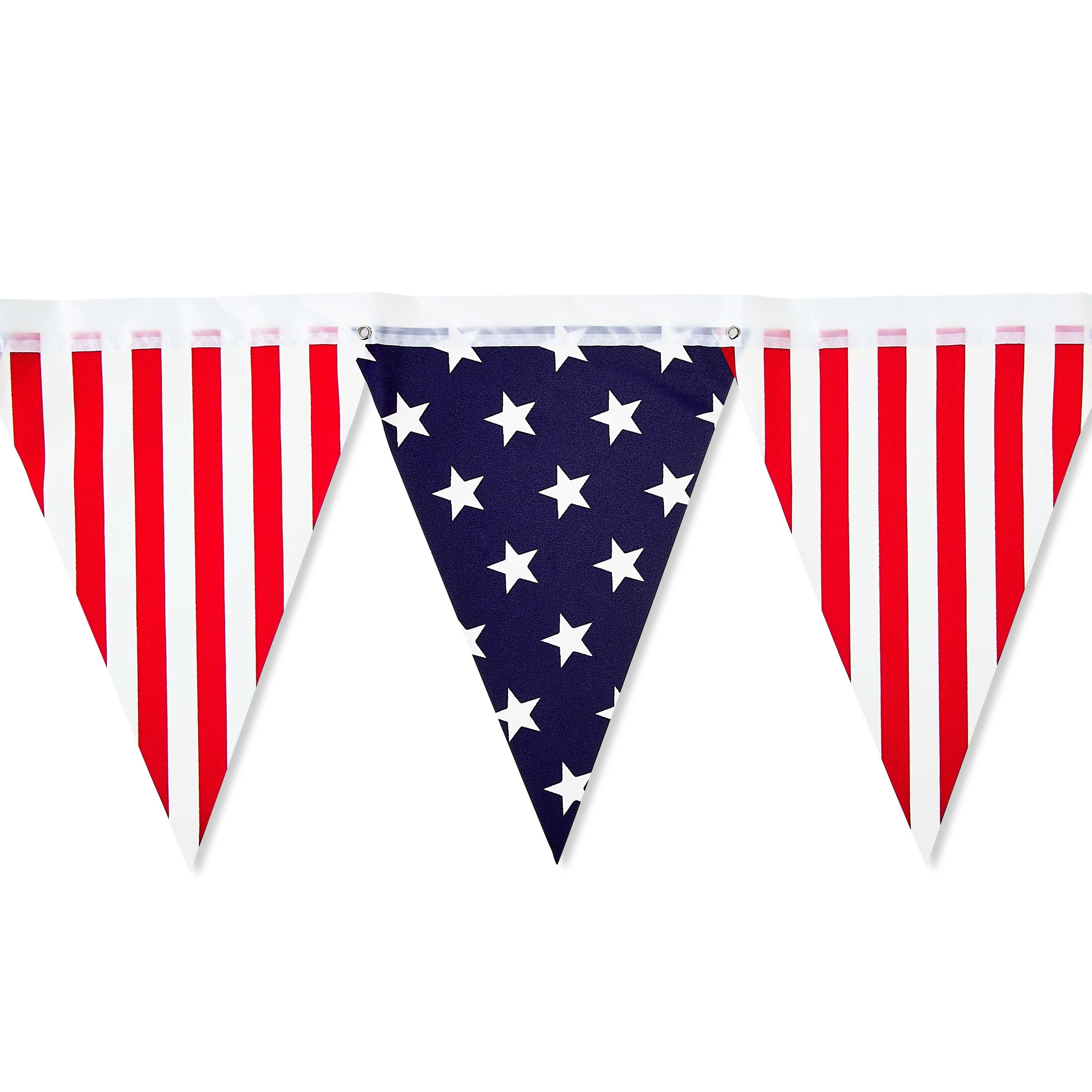 Patriotic Stars & Stripes Pennant, 72", by Way To Celebrate | Walmart (US)