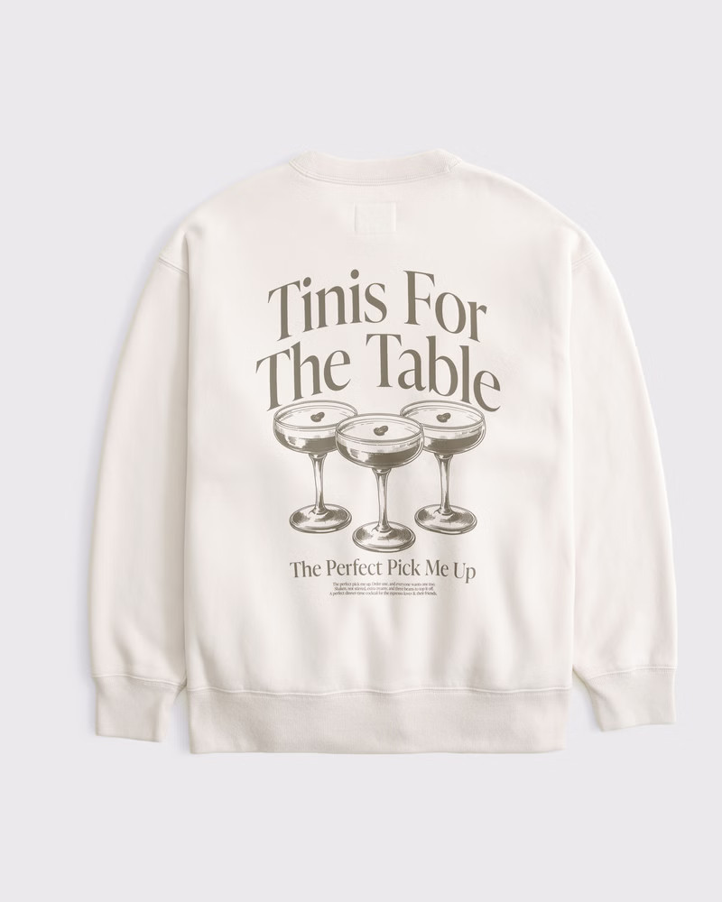 Espresso Martini Graphic Vintage Sunday Crew | Abercrombie & Fitch (US)