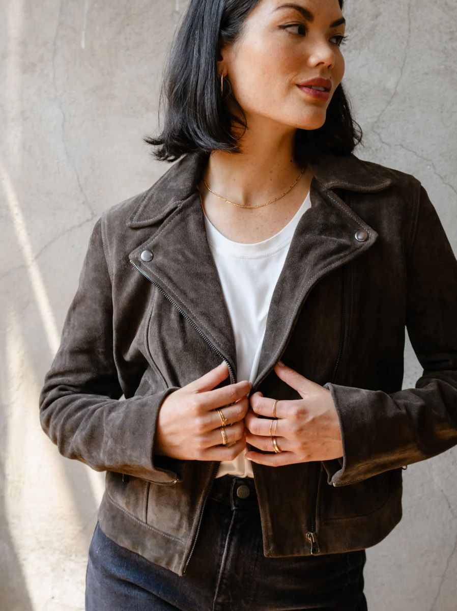Maha Suede Leather Jacket | ABLE Clothing