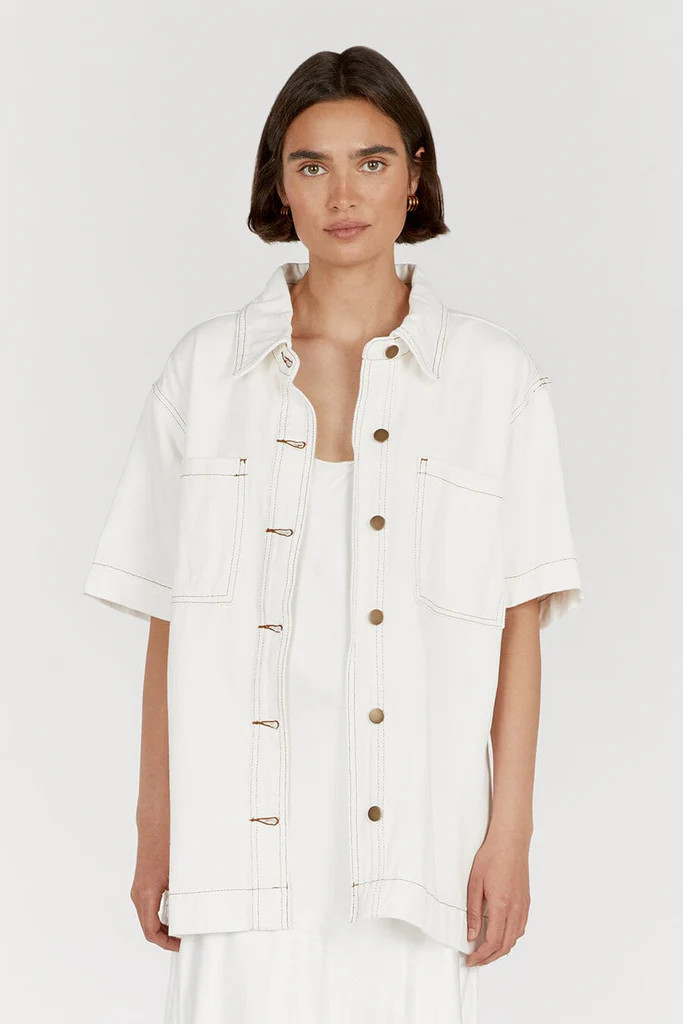 PIPER OFF WHITE DENIM JACKET | DISSH