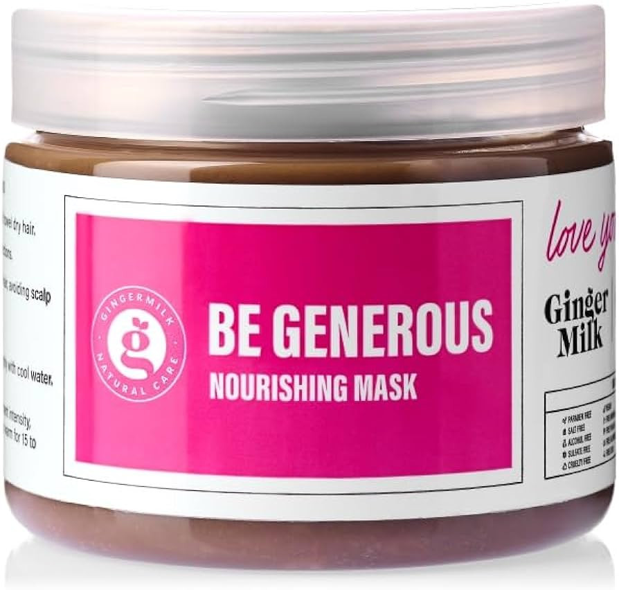 GINGER MILK - Nourishing Hair Mask - Deeply hydrates and provides softness. Natural Formula | 16o... | Amazon (US)